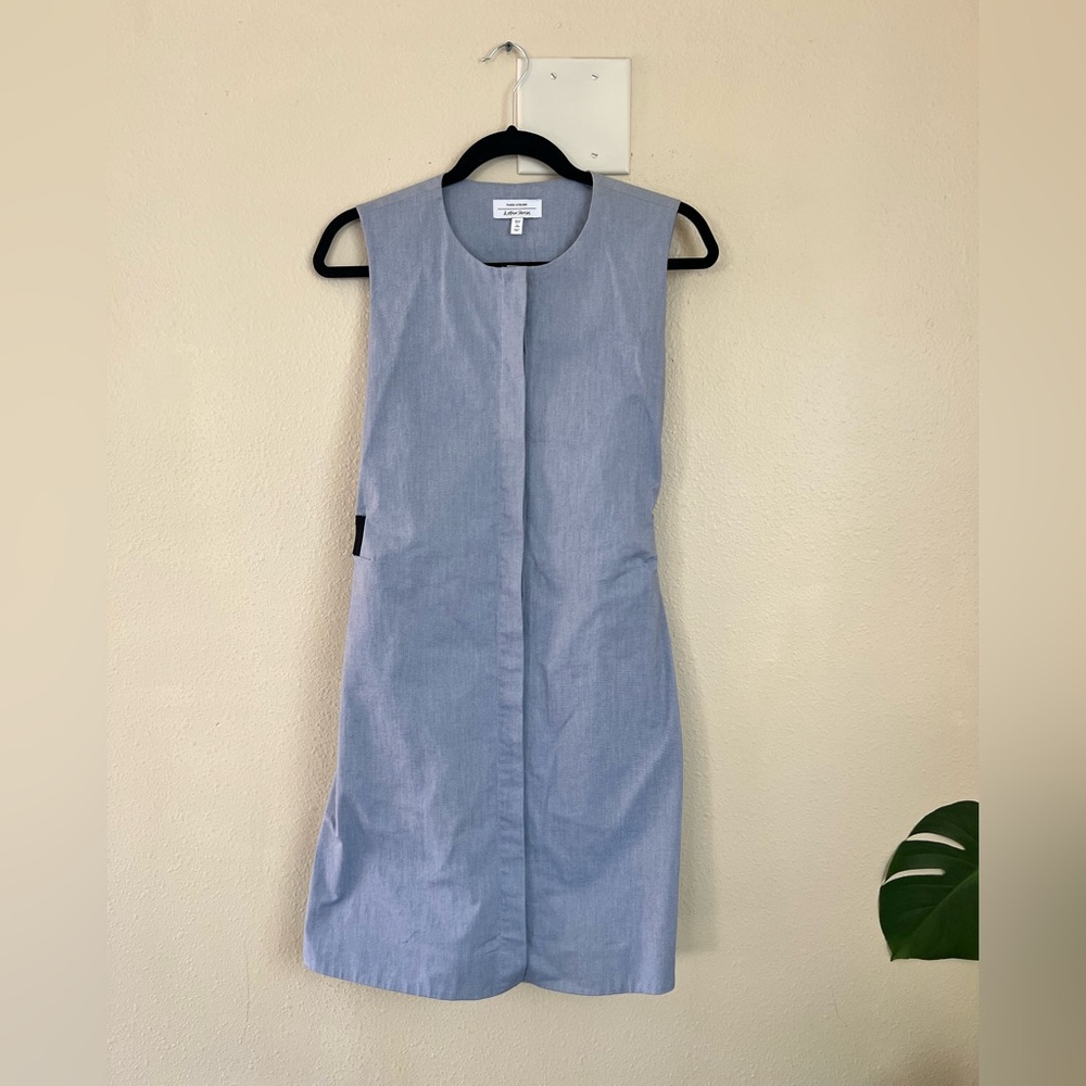 & Other Stories Blue A Line Sleeveless Dress